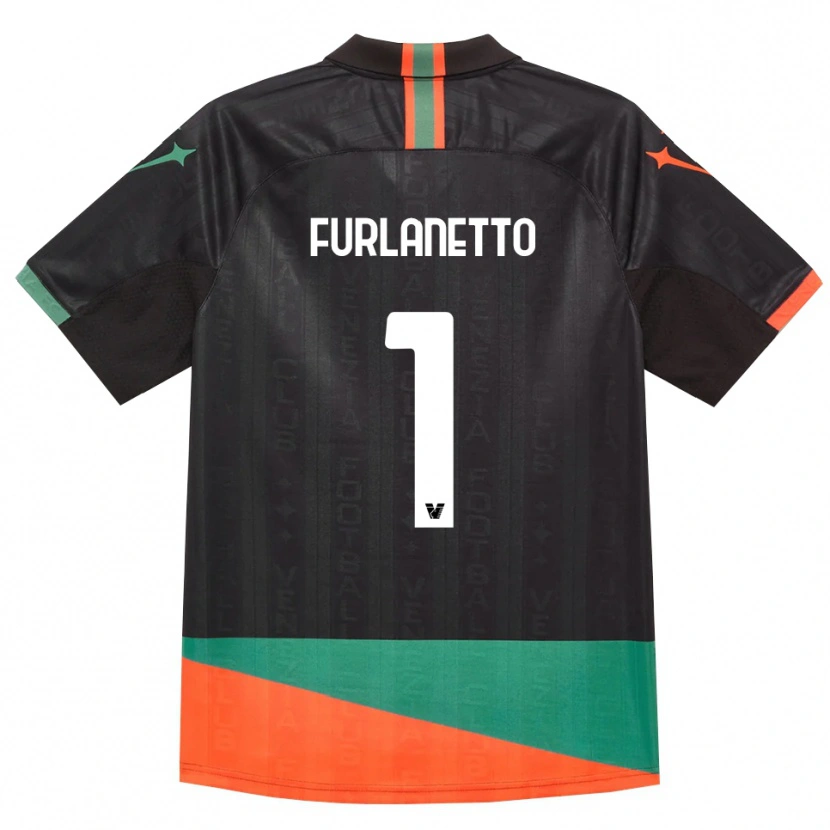 Danxen Kvinder Gabriele Furlanetto #1 Sort Orange Grøn Hjemmebane Spillertrøjer 2026/27 Trøje T-Shirt