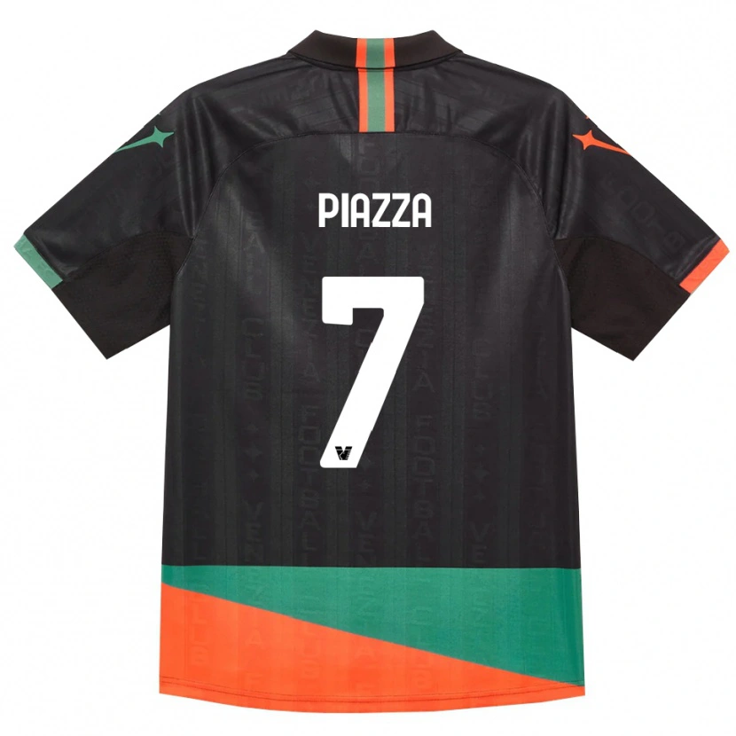 Danxen Kvinder Massimiliano Piazza #7 Sort Orange Grøn Hjemmebane Spillertrøjer 2026/27 Trøje T-Shirt