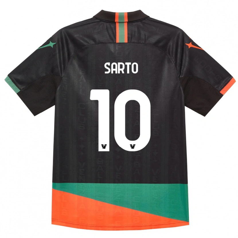 Danxen Kvinder Gabriel Sarto #10 Sort Orange Grøn Hjemmebane Spillertrøjer 2026/27 Trøje T-Shirt