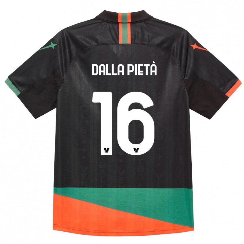 Danxen Kvinder Leonardo Dalla Pietà #16 Sort Orange Grøn Hjemmebane Spillertrøjer 2026/27 Trøje T-Shirt