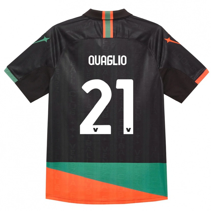 Danxen Kvinder Anna Quaglio #21 Sort Orange Grøn Hjemmebane Spillertrøjer 2026/27 Trøje T-Shirt