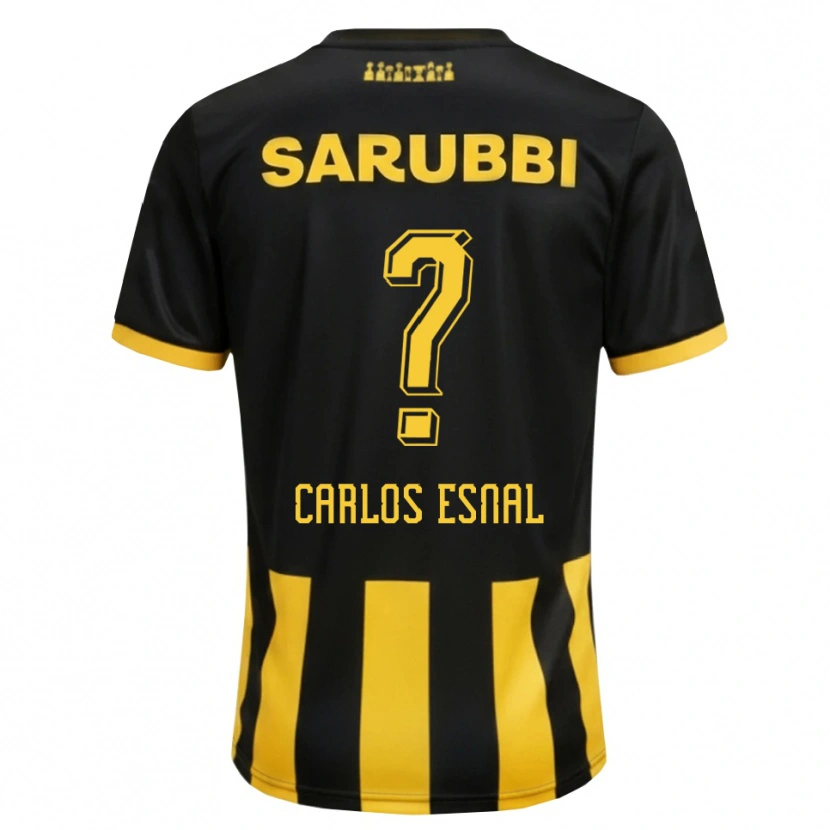 Danxen Kvinder Carlos Esnal #0 Sort Gul Hjemmebane Spillertrøjer 2026/27 Trøje T-Shirt