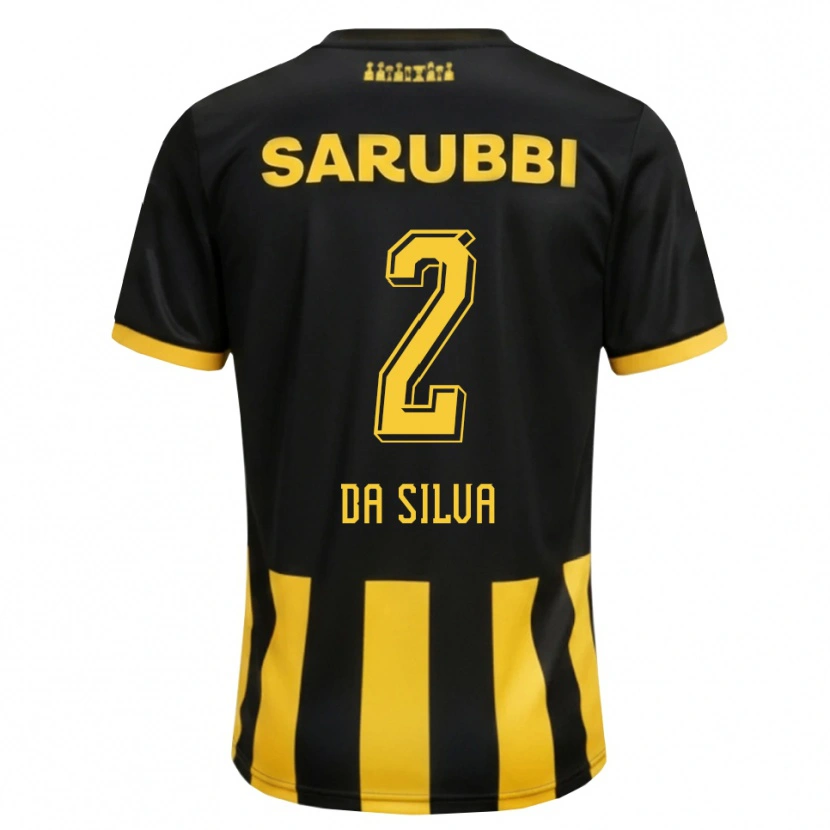 Danxen Kvinder Gabriel Da Silva #2 Sort Gul Hjemmebane Spillertrøjer 2026/27 Trøje T-Shirt