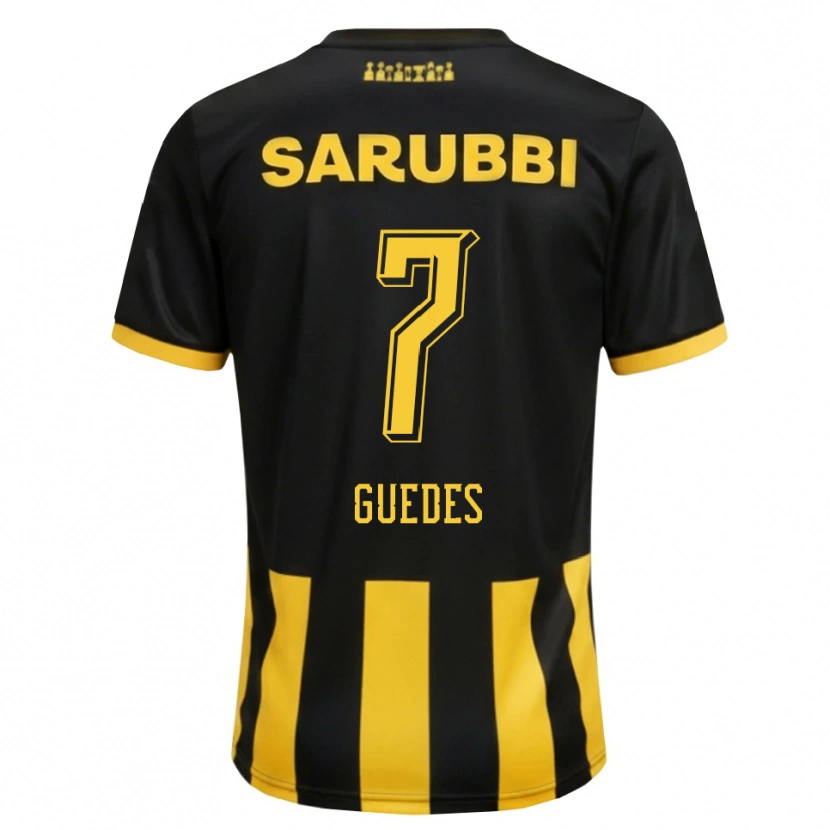 Danxen Kvinder Dahel Guedes #7 Sort Gul Hjemmebane Spillertrøjer 2026/27 Trøje T-Shirt