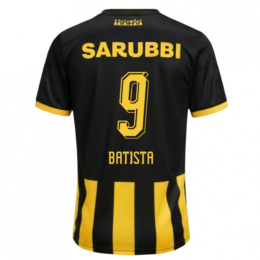 Danxen Kvinder Facundo Batista #9 Sort Gul Hjemmebane Spillertrøjer 2026/27 Trøje T-Shirt