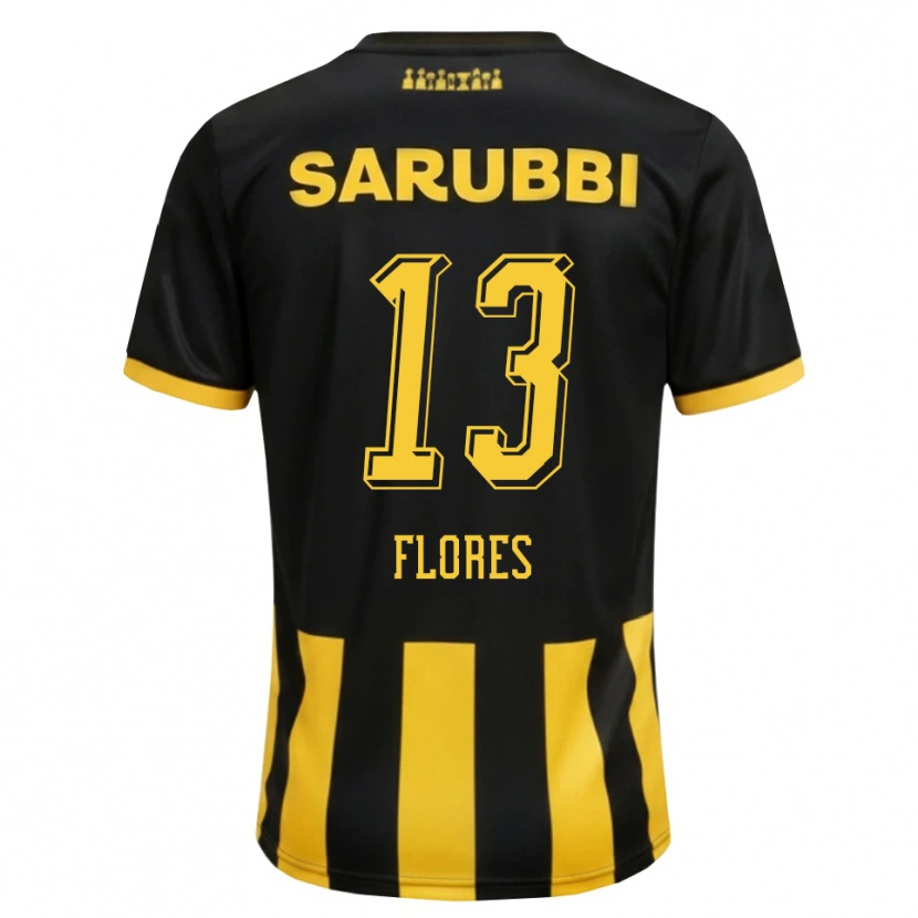 Danxen Kvinder Dilan Flores #13 Sort Gul Hjemmebane Spillertrøjer 2026/27 Trøje T-Shirt