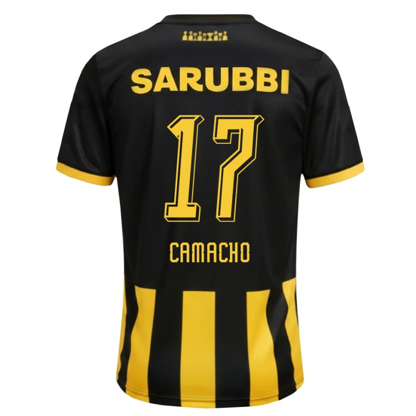 Danxen Kvinder Sebastián Camacho #17 Sort Gul Hjemmebane Spillertrøjer 2026/27 Trøje T-Shirt