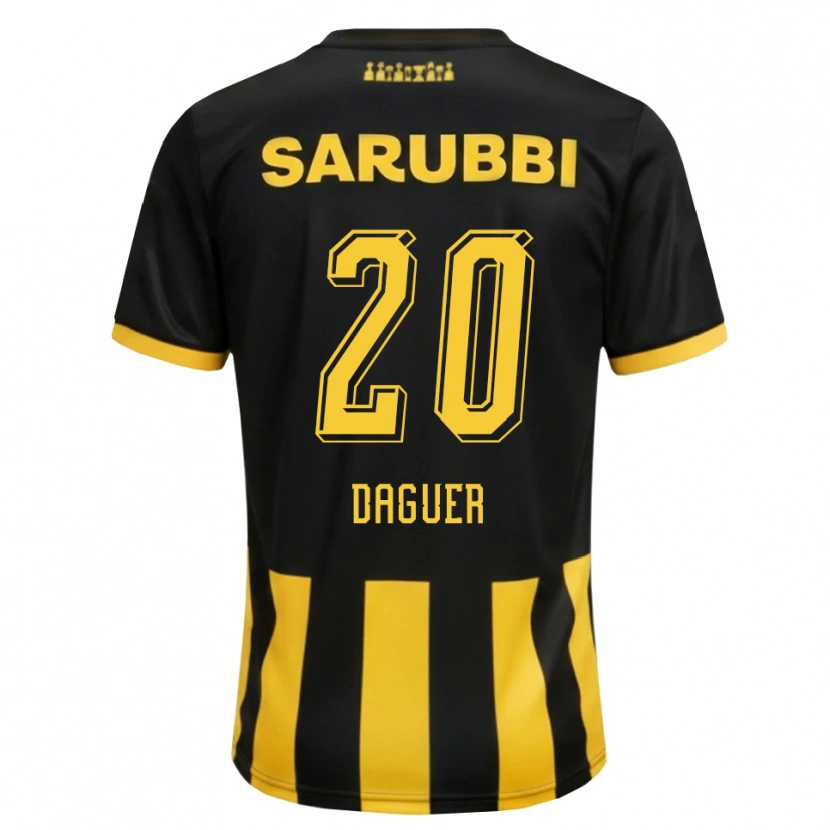 Danxen Kvinder Julio Daguer #20 Sort Gul Hjemmebane Spillertrøjer 2026/27 Trøje T-Shirt
