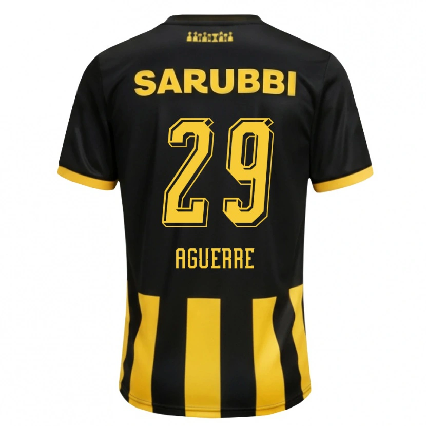 Danxen Kvinder Washington Aguerre #29 Sort Gul Hjemmebane Spillertrøjer 2026/27 Trøje T-Shirt