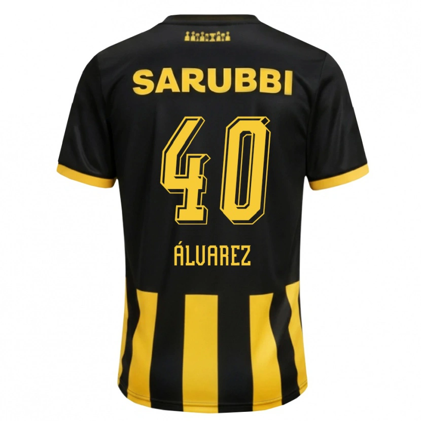 Danxen Kvinder Brandon Álvarez #40 Sort Gul Hjemmebane Spillertrøjer 2026/27 Trøje T-Shirt