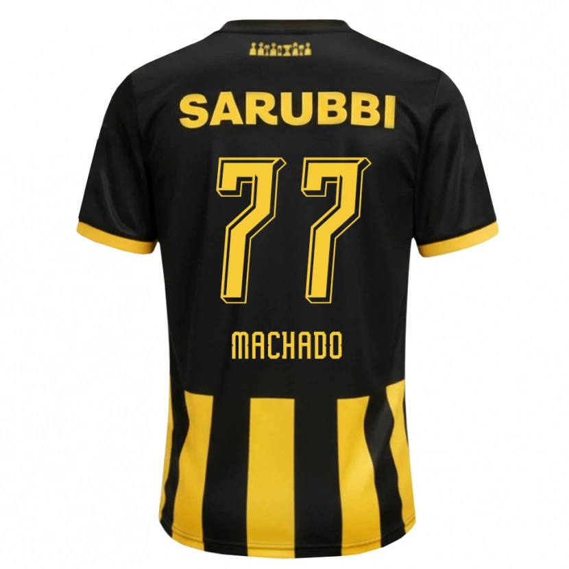 Danxen Kvinder Alexander Machado #77 Sort Gul Hjemmebane Spillertrøjer 2026/27 Trøje T-Shirt