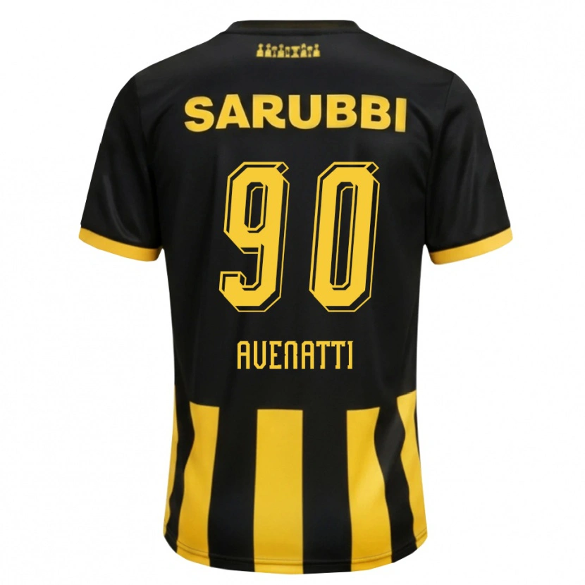 Danxen Kvinder Felipe Avenatti #90 Sort Gul Hjemmebane Spillertrøjer 2026/27 Trøje T-Shirt