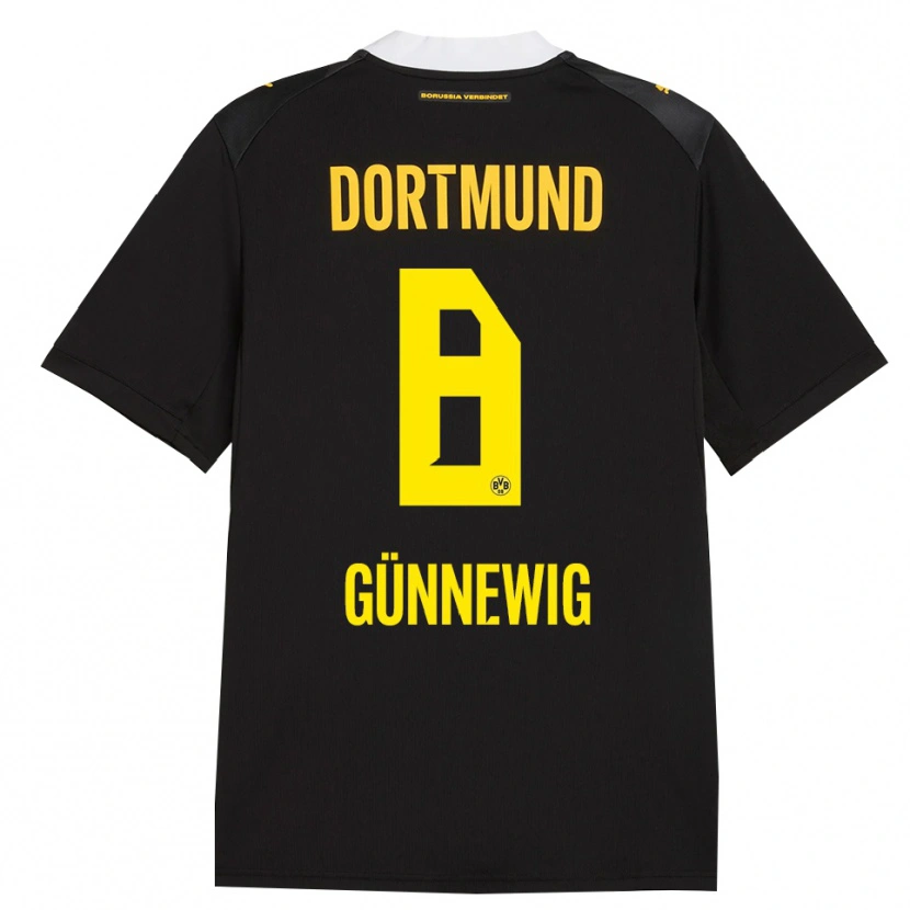 Danxen Kvinder Noreen Günnewig #8 Sort Rød Gul Udebane Spillertrøjer 2026/27 Trøje T-Shirt
