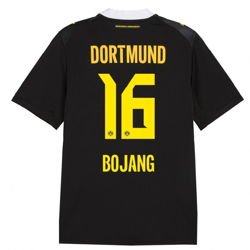 Danxen Kvinder Tim-Bakary Bojang #16 Sort Rød Gul Udebane Spillertrøjer 2026/27 Trøje T-Shirt