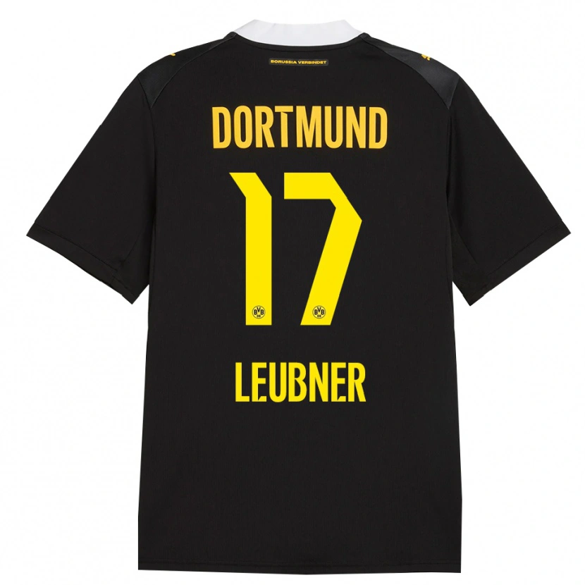 Danxen Kvinder Ronja Leubner #17 Sort Rød Gul Udebane Spillertrøjer 2026/27 Trøje T-Shirt