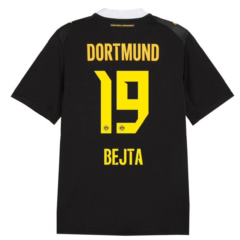 Danxen Kvinder Adriano Bejta #19 Sort Rød Gul Udebane Spillertrøjer 2026/27 Trøje T-Shirt