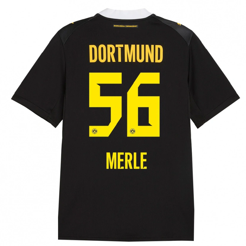 Danxen Kvinder Albers Merle #56 Sort Rød Gul Udebane Spillertrøjer 2026/27 Trøje T-Shirt