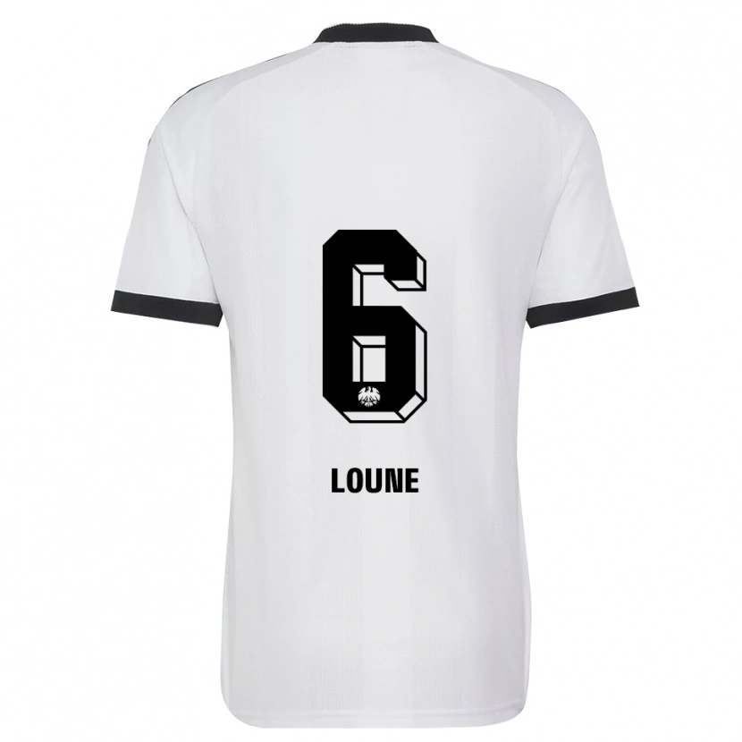 Danxen Kvinder Adam Loune #6 Sort Hvid Udebane Spillertrøjer 2026/27 Trøje T-Shirt