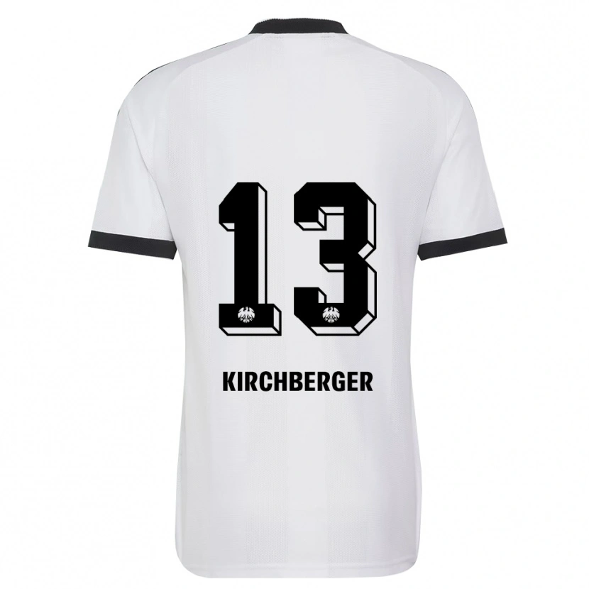 Danxen Kvinder Virginia Kirchberger #13 Sort Hvid Udebane Spillertrøjer 2026/27 Trøje T-Shirt