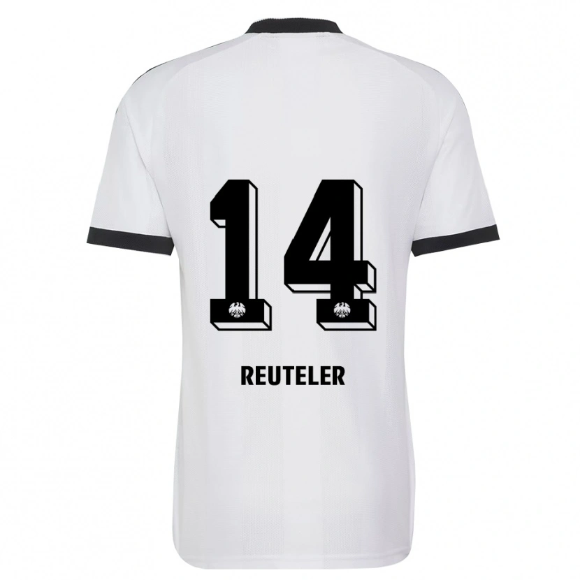 Danxen Kvinder Geraldine Reuteler #14 Sort Hvid Udebane Spillertrøjer 2026/27 Trøje T-Shirt