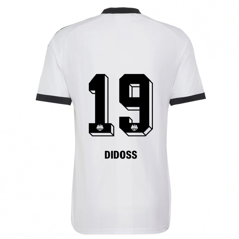 Danxen Kvinder George Didoss #19 Sort Hvid Udebane Spillertrøjer 2026/27 Trøje T-Shirt