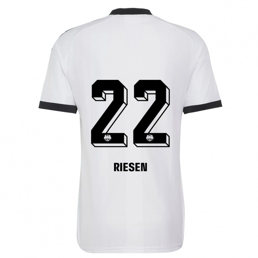 Danxen Kvinder Nadine Riesen #22 Sort Hvid Udebane Spillertrøjer 2026/27 Trøje T-Shirt