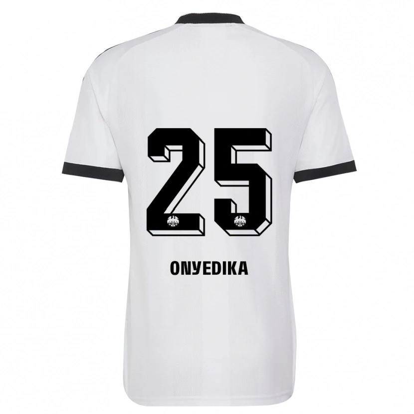 Danxen Kvinder Raphael Onyedika #25 Sort Hvid Udebane Spillertrøjer 2026/27 Trøje T-Shirt