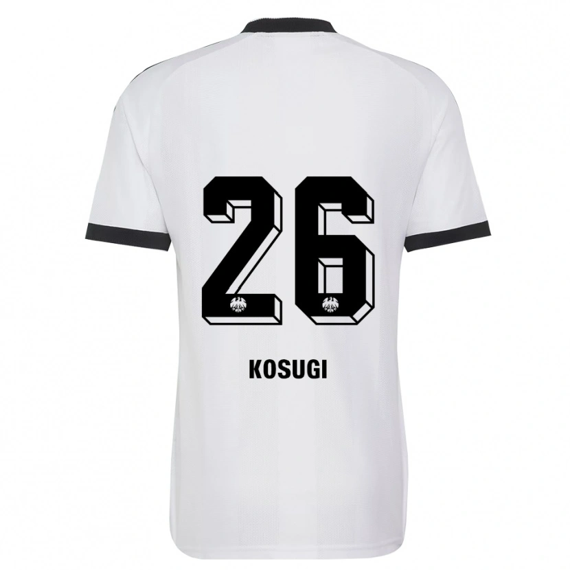 Danxen Kvinder Keita Kosugi #26 Sort Hvid Udebane Spillertrøjer 2026/27 Trøje T-Shirt