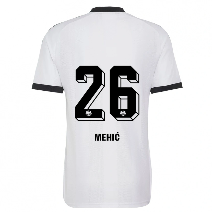 Danxen Kvinder Liam Mehić #26 Sort Hvid Udebane Spillertrøjer 2026/27 Trøje T-Shirt