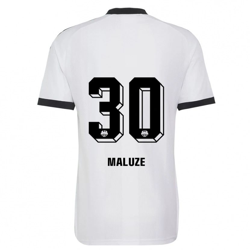 Danxen Kvinder Jeremiaha Maluze #30 Sort Hvid Udebane Spillertrøjer 2026/27 Trøje T-Shirt