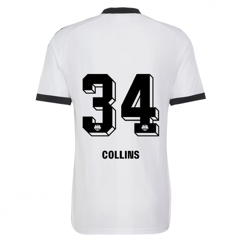 Danxen Kvinder Nnamdi Collins #34 Sort Hvid Udebane Spillertrøjer 2026/27 Trøje T-Shirt