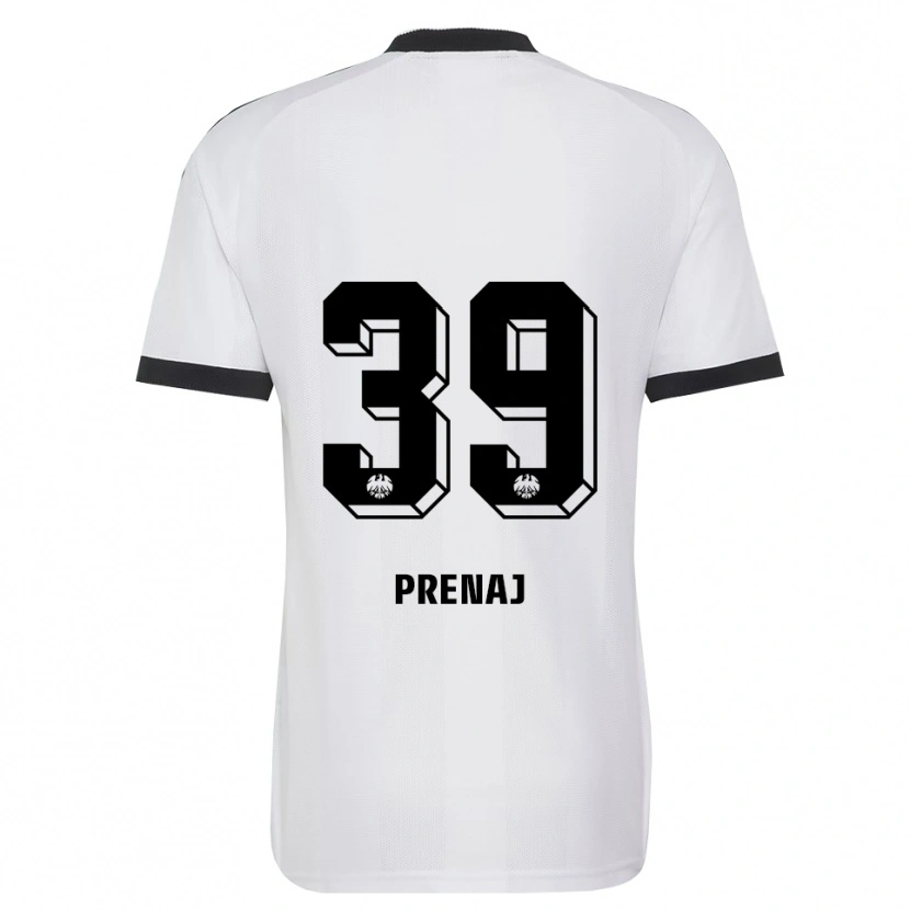 Danxen Kvinder Christian Prenaj #39 Sort Hvid Udebane Spillertrøjer 2026/27 Trøje T-Shirt