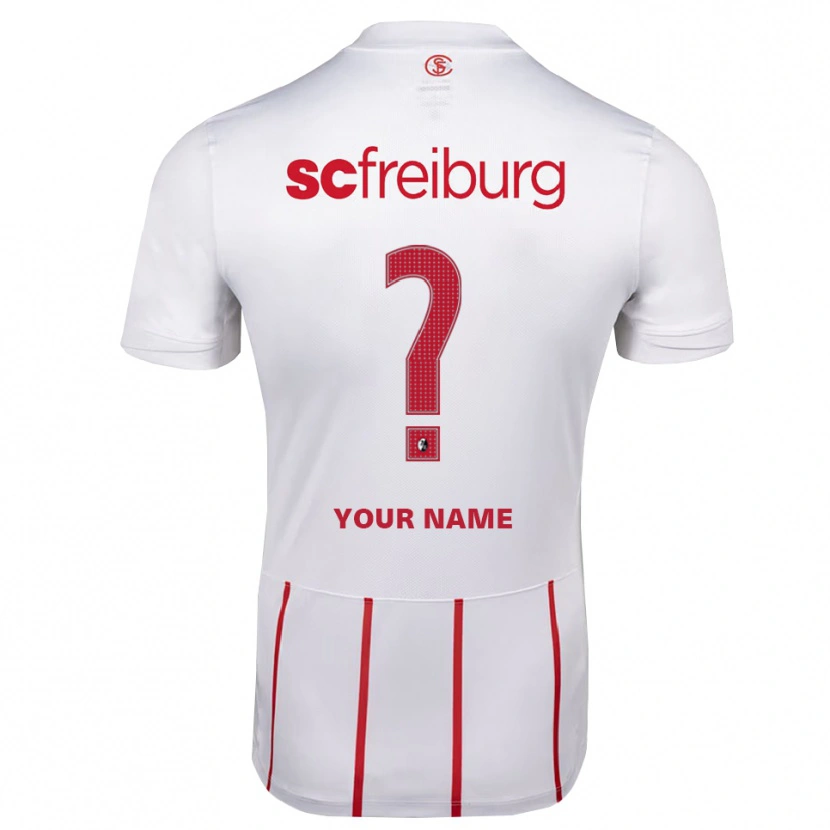 Danxen Kvinder Dit Navn #0 Hvid Rød Gul Udebane Spillertrøjer 2026/27 Trøje T-Shirt