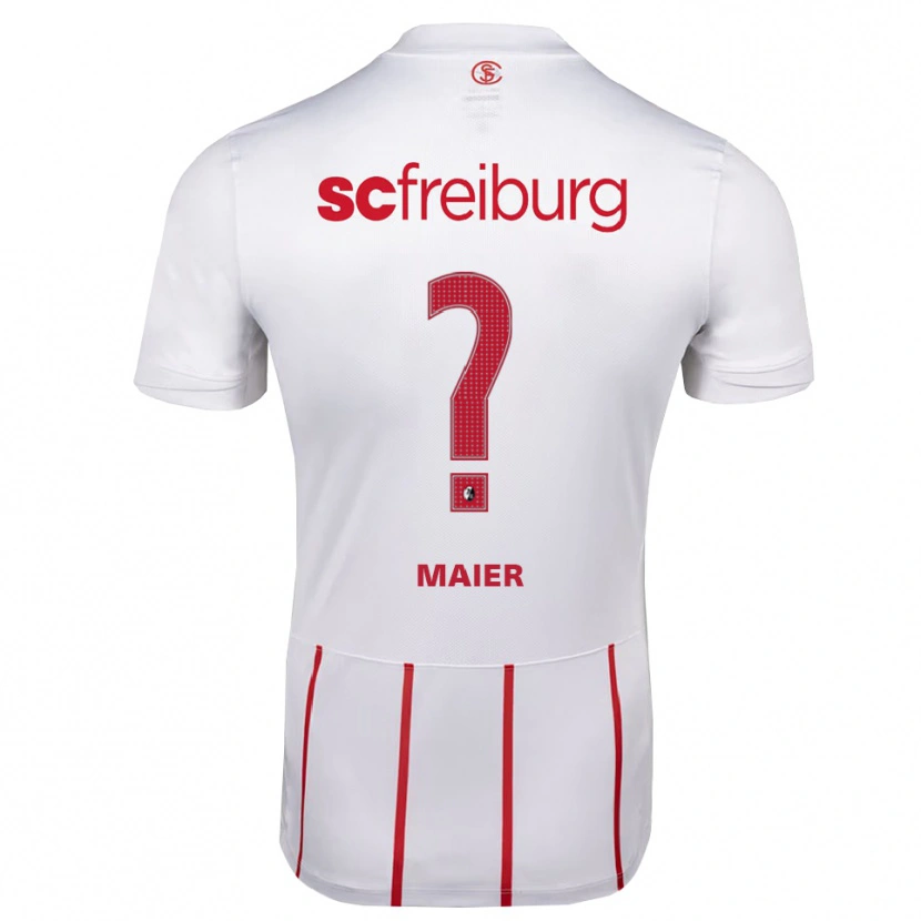 Danxen Kvinder Robin Maier #0 Hvid Rød Gul Udebane Spillertrøjer 2026/27 Trøje T-Shirt