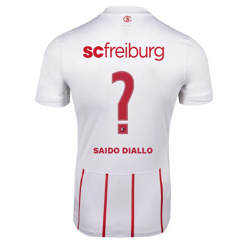 Danxen Kvinder Mamadou Saido Diallo #0 Hvid Rød Gul Udebane Spillertrøjer 2026/27 Trøje T-Shirt