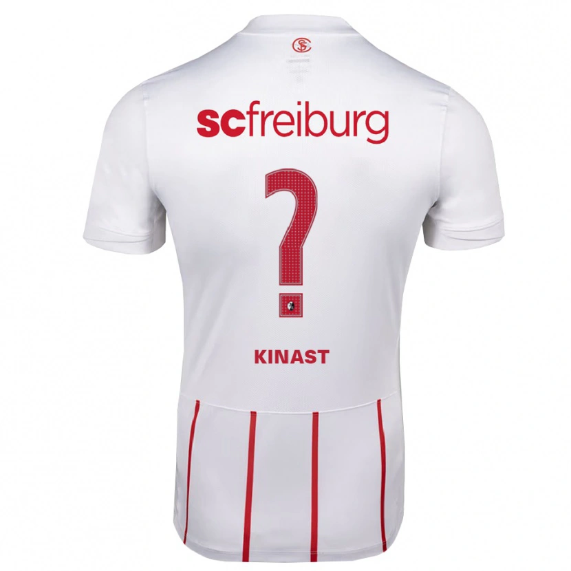 Danxen Kvinder Pablo Kinast #0 Hvid Rød Gul Udebane Spillertrøjer 2026/27 Trøje T-Shirt