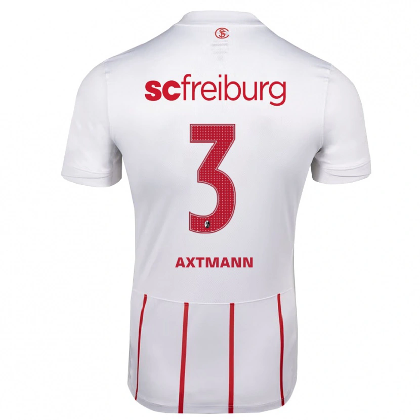 Danxen Kvinder Alina Axtmann #3 Hvid Rød Gul Udebane Spillertrøjer 2026/27 Trøje T-Shirt