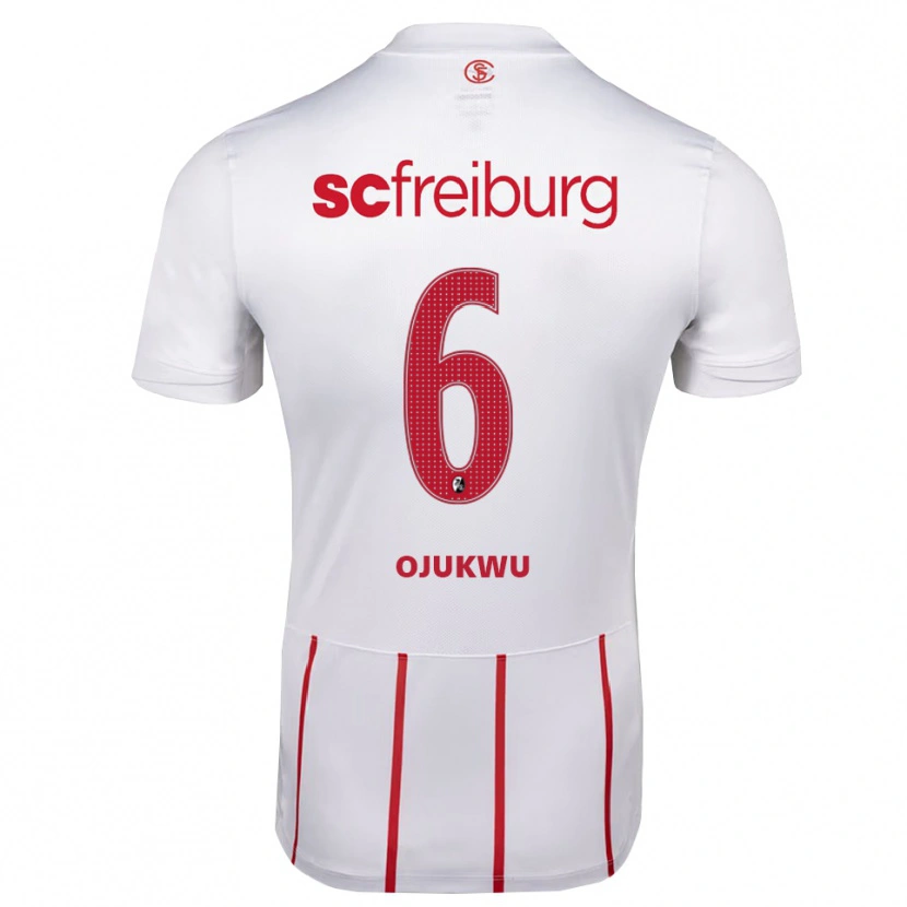 Danxen Kvinder Nicole Ojukwu #6 Hvid Rød Gul Udebane Spillertrøjer 2026/27 Trøje T-Shirt