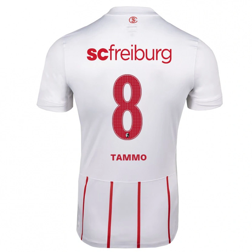 Danxen Kvinder Tammo Schiertz #8 Hvid Rød Gul Udebane Spillertrøjer 2026/27 Trøje T-Shirt