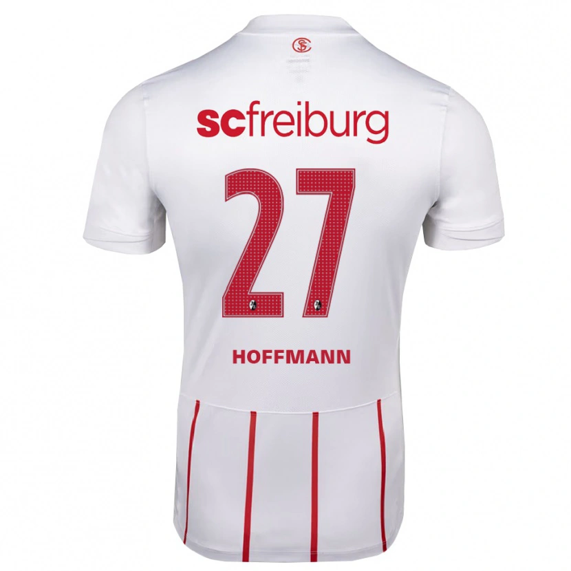 Danxen Kvinder Giovanna Hoffmann #27 Hvid Rød Gul Udebane Spillertrøjer 2026/27 Trøje T-Shirt