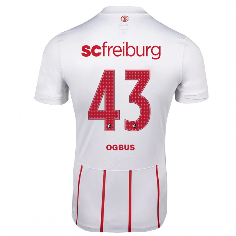 Danxen Kvinder Bruno Ogbus #43 Hvid Rød Gul Udebane Spillertrøjer 2026/27 Trøje T-Shirt