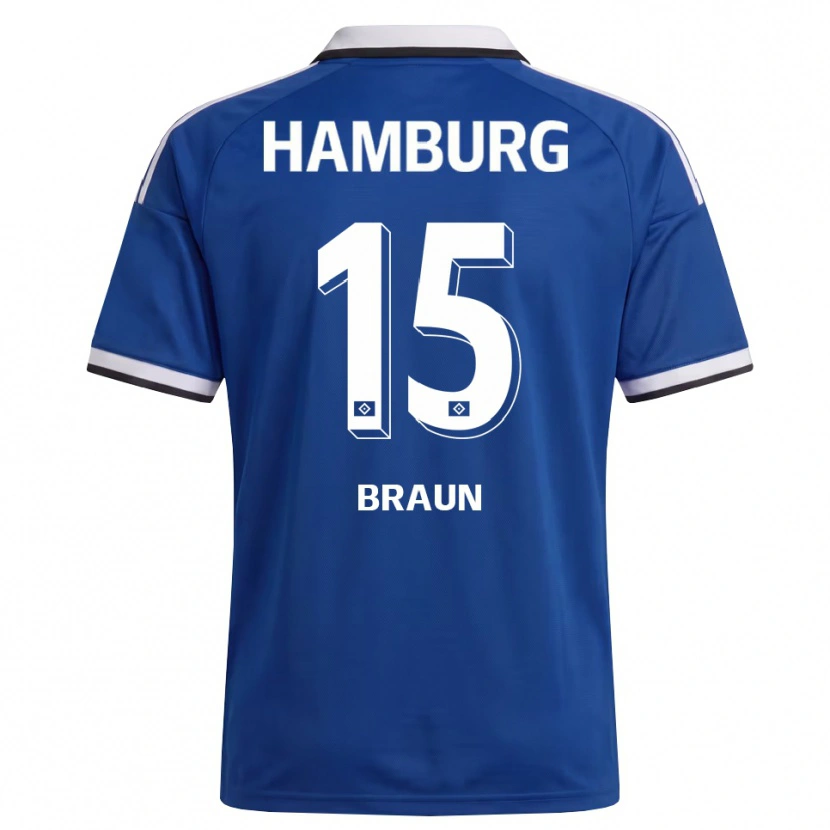Danxen Kvinder Jana Braun #15 Hvid Blå Udebane Spillertrøjer 2026/27 Trøje T-Shirt
