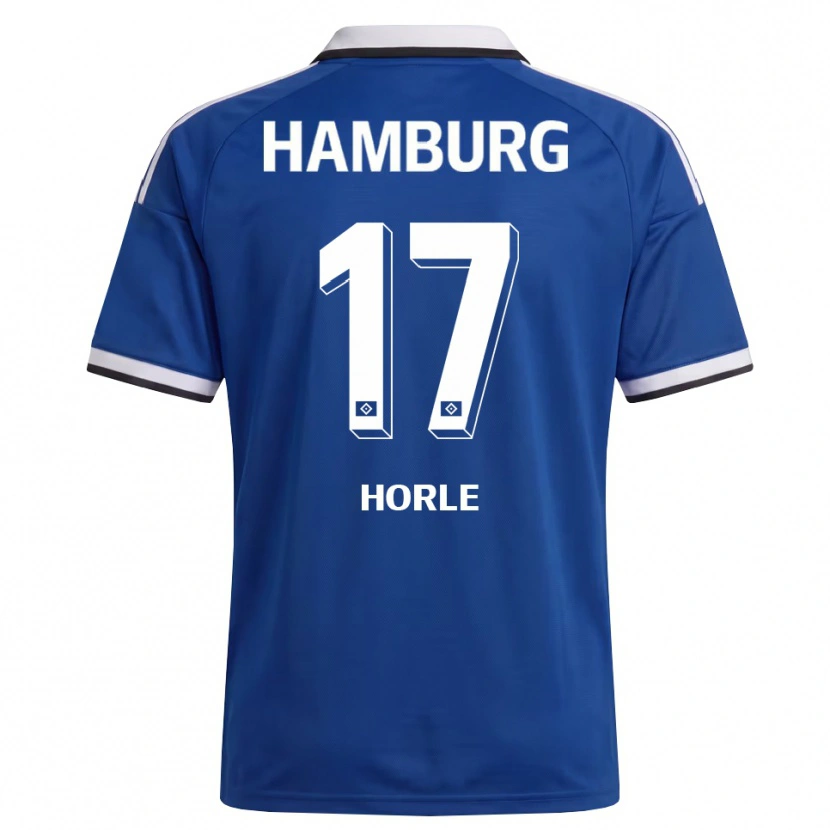 Danxen Kvinder Tim Niclas Hörle #17 Hvid Blå Udebane Spillertrøjer 2026/27 Trøje T-Shirt