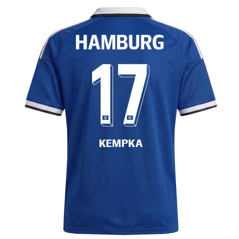 Danxen Kvinder Sylvana Kempka #17 Hvid Blå Udebane Spillertrøjer 2026/27 Trøje T-Shirt