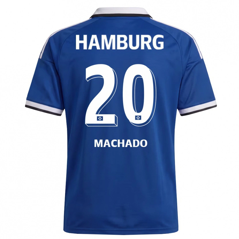 Danxen Kvinder Kilian Machado #20 Hvid Blå Udebane Spillertrøjer 2026/27 Trøje T-Shirt