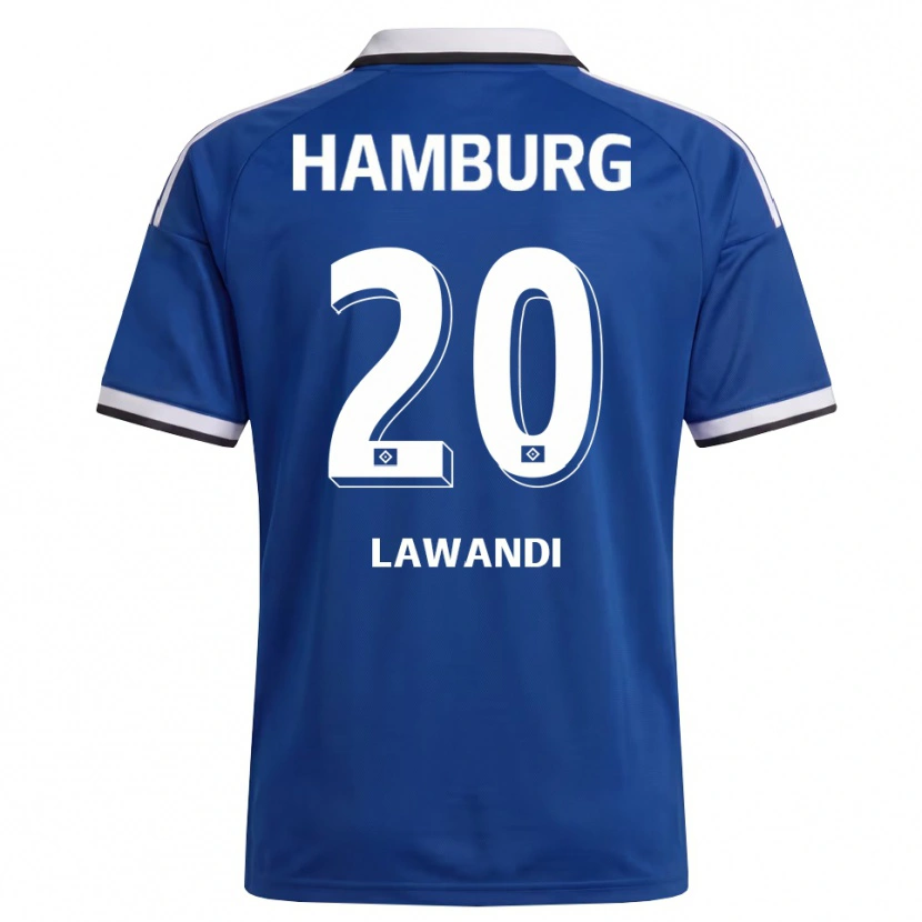 Danxen Kvinder Alexander Lawandi #20 Hvid Blå Udebane Spillertrøjer 2026/27 Trøje T-Shirt