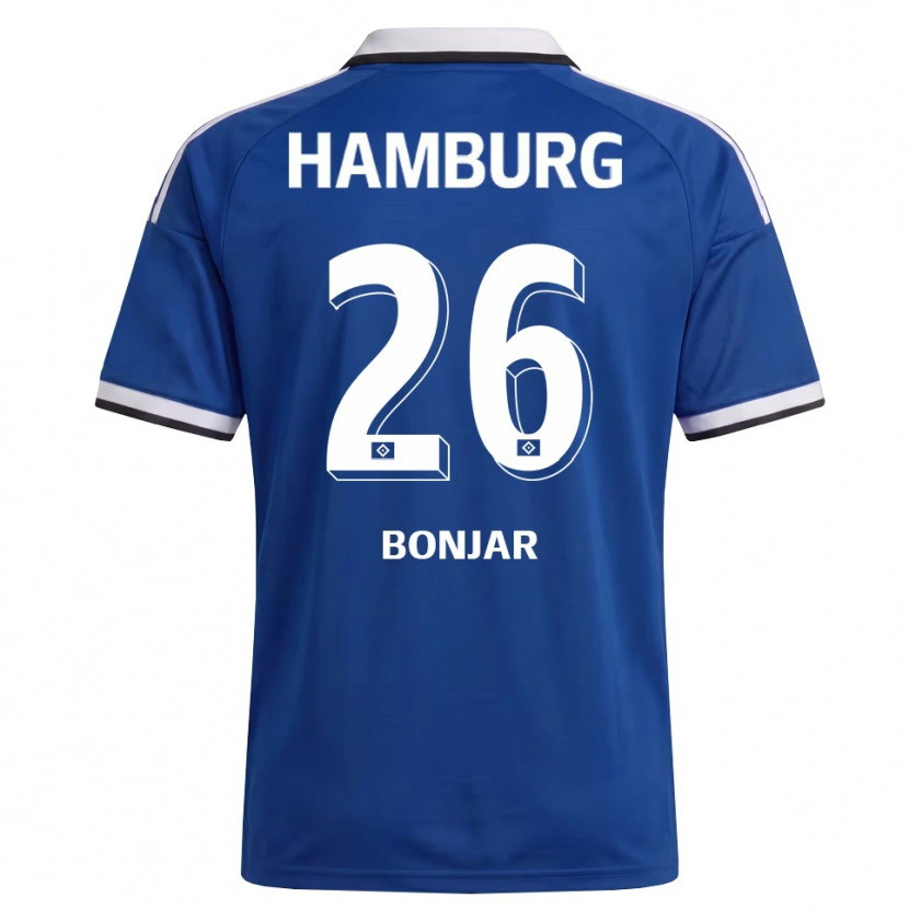 Danxen Kvinder Amir Bonjar #26 Hvid Blå Udebane Spillertrøjer 2026/27 Trøje T-Shirt