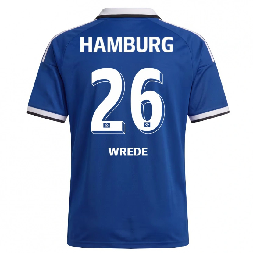 Danxen Kvinder Jonna Wrede #26 Hvid Blå Udebane Spillertrøjer 2026/27 Trøje T-Shirt