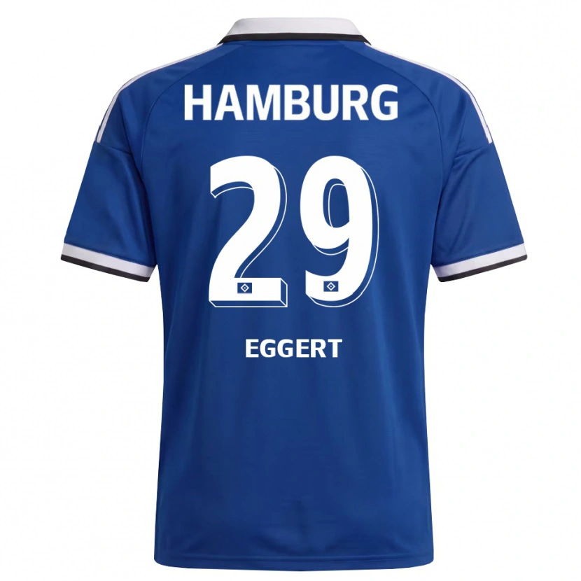 Danxen Kvinder Leni Eggert #29 Hvid Blå Udebane Spillertrøjer 2026/27 Trøje T-Shirt