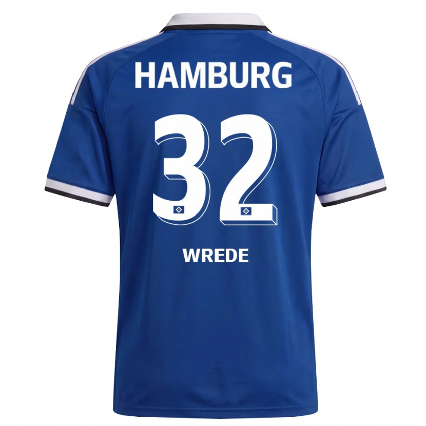 Danxen Kvinder Lotta Wrede #32 Hvid Blå Udebane Spillertrøjer 2026/27 Trøje T-Shirt